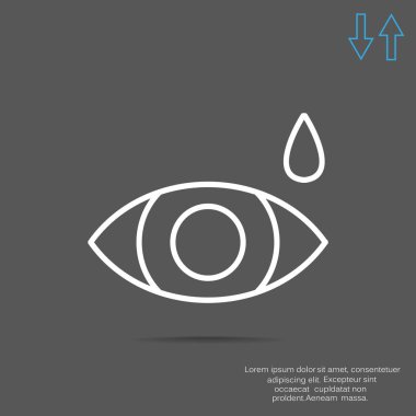 Basit simge göz damlası