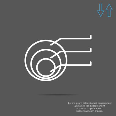 Yuvarlak Infographic web simgesi