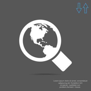 Basit büyüteç simgesini