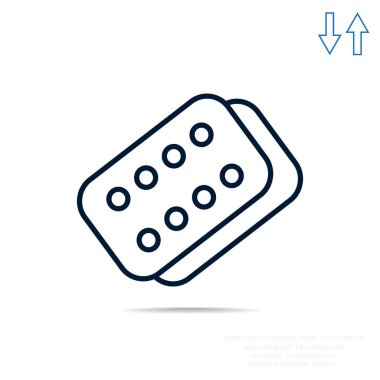 Bandaj sıva basit web simgesi