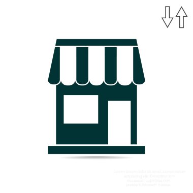 Basit anahat mağaza işareti