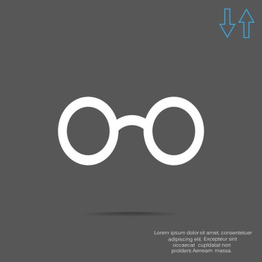 gözlük basit simgesi