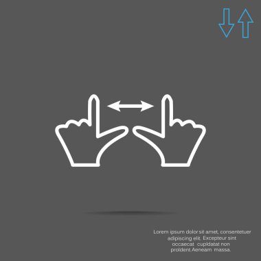 Dokunmatik ekran web simgesi