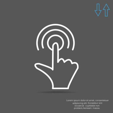 Dokunmatik ekran web simgesi