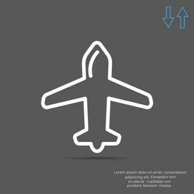 uçak web simgesi
