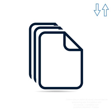 Dosyaları veya belgeleri web simgesi