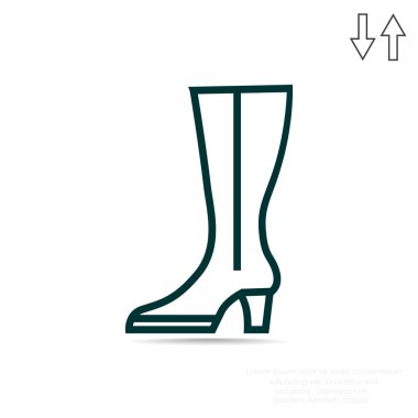 Ayakkabı düz simgesi