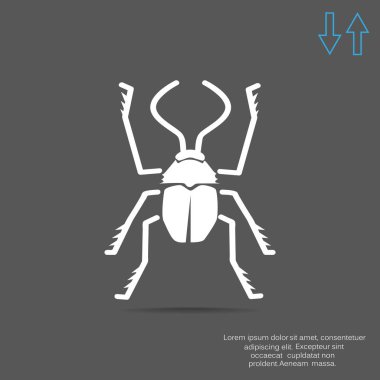Anahat böceği böcek simgesiyle