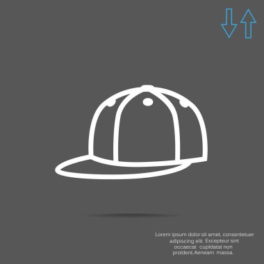 Şapka düz simgesi