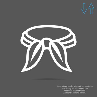 kravat basit simgesi