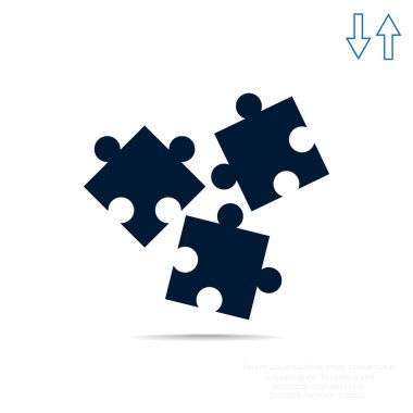 Bulmaca öğeleri basit web simgesi