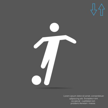 Futbol oyuncu siluet