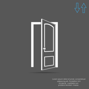 kapı düz simgesi 