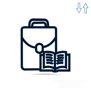 Çantanı açık kitap ile