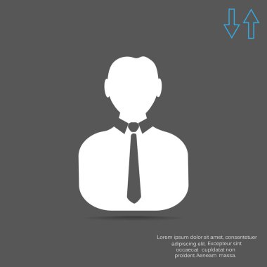 İşadamı siluet web simgesi