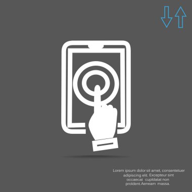 Dokunmatik akıllı telefon simgesi 