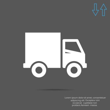 sevk irsaliyesi düz simgesi 