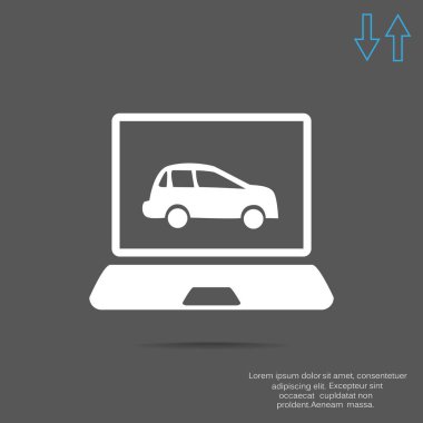 Dizüstü ekran araba ile