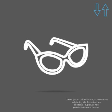 gözlük basit simgesi