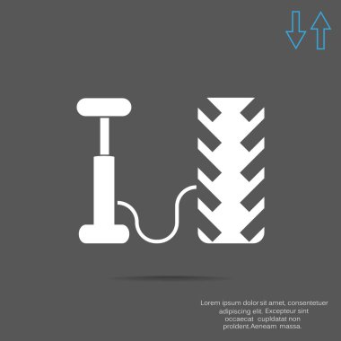 Hava pompası ve lastik web simgesi