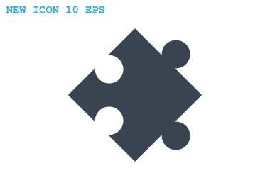 Bulmaca öğesi basit web simgesi