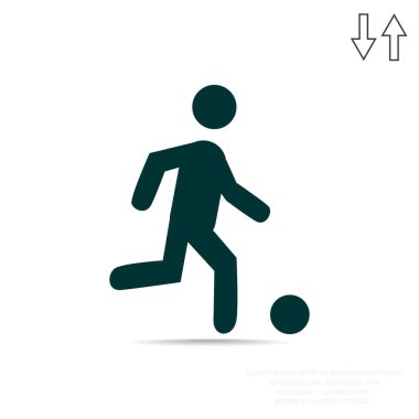 Futbol oyuncu siluet 