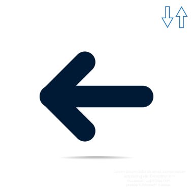 Ok işaret sol simgesi