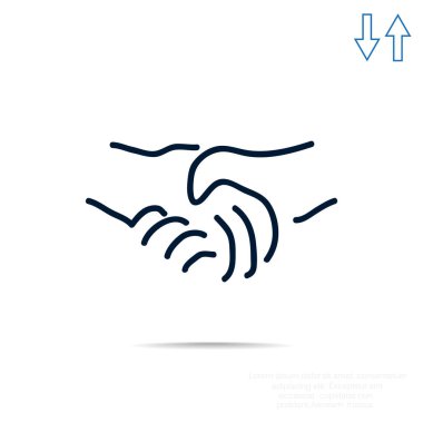 El sıkışma basit simgesi