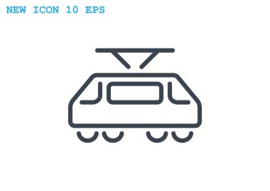 Basit tramvay simgesi