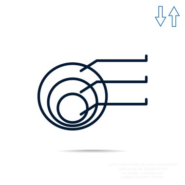 Yuvarlak Infographic web simgesi