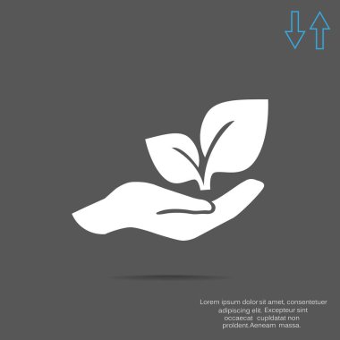 çevre koruma bir el işareti Filiz