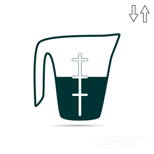 测量杯的液体图标 — 图库矢量图片