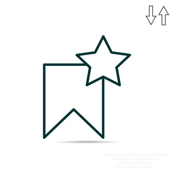 Yıldız etiket web simgesi — Stok Vektör