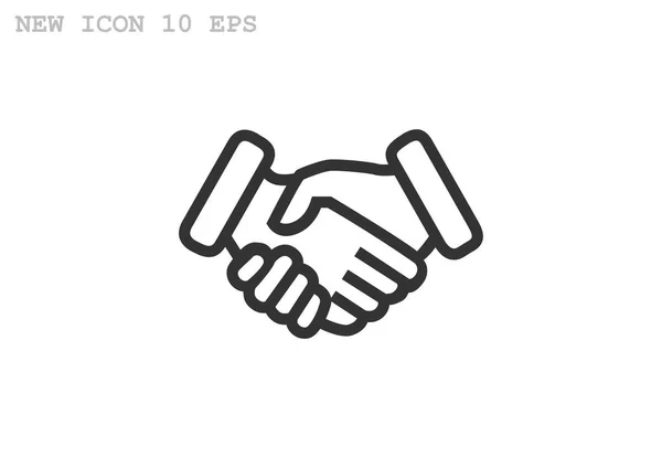 Kézfogás egyszerű ikon — Stock Vector