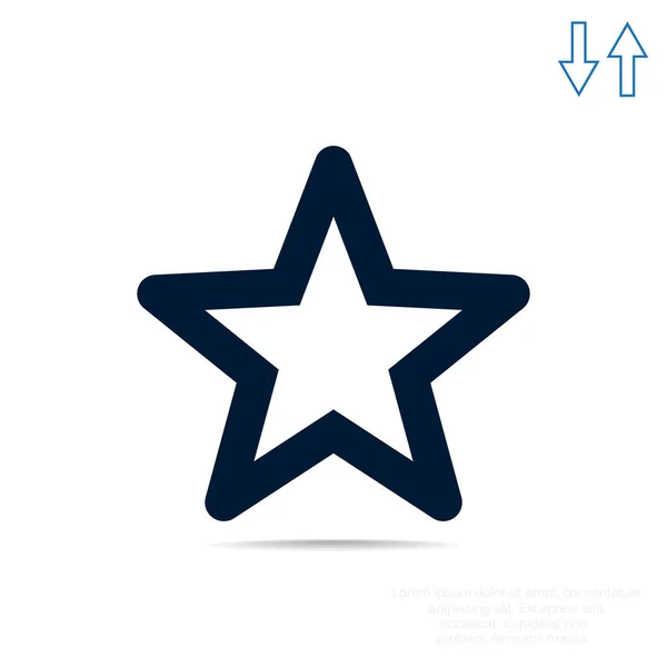 Semplice segno di stella — Vettoriale Stock