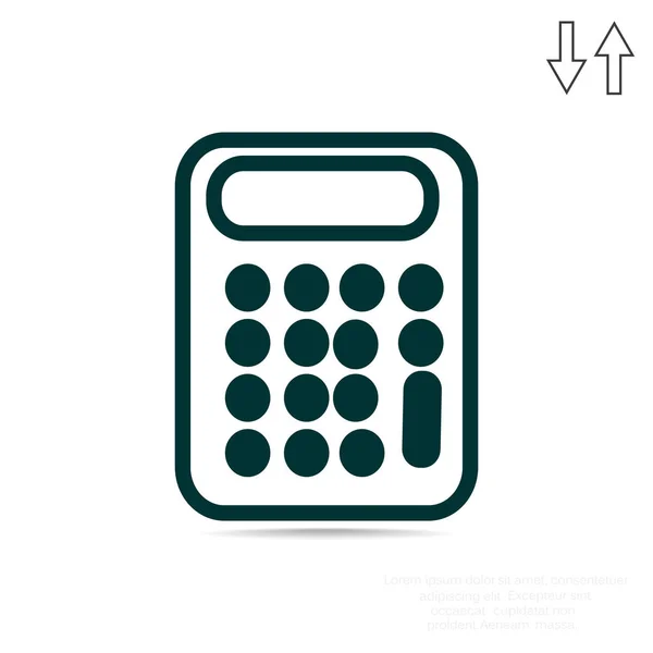 Icona web calcolatrice — Vettoriale Stock