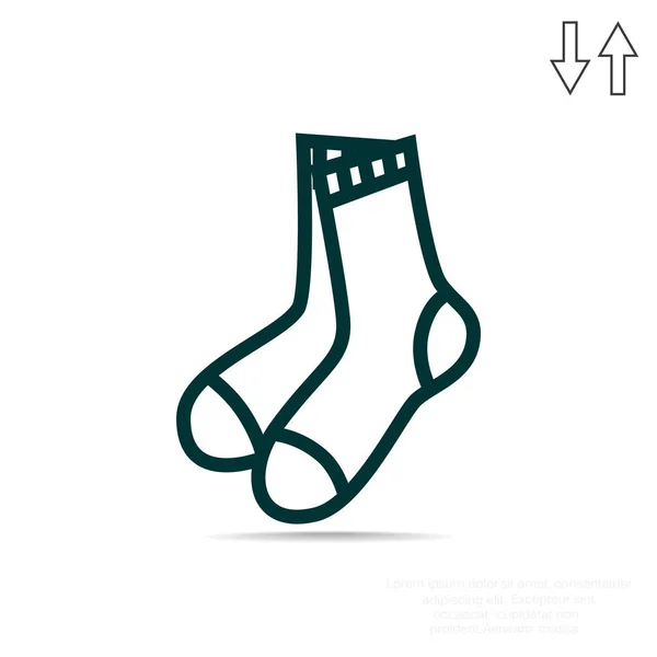 Socken Web-Symbol — Stockvektor