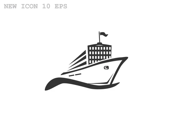 Platte pictogram zending — Stockvector