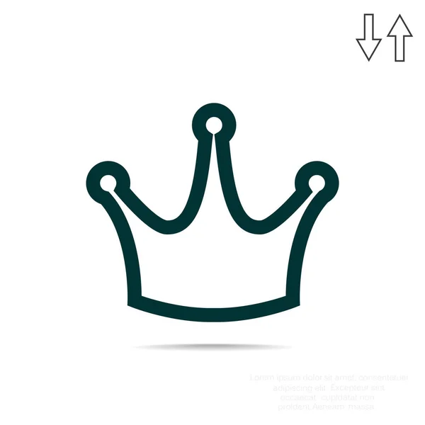 Crown-web ikon — Stock Vector