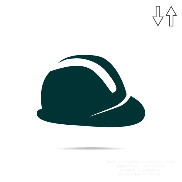 Płaskie ikona kapelusz — Wektor stockowy