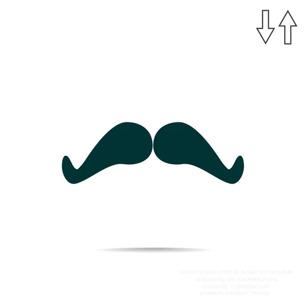 Icono web de bigote — Vector de stock