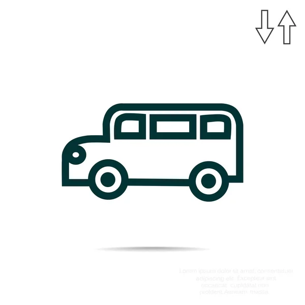 Web-Ikone Bus — Stockvektor