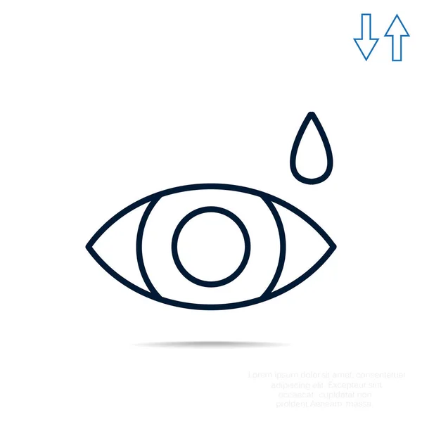 Eye drops simple icon — Stock Vector