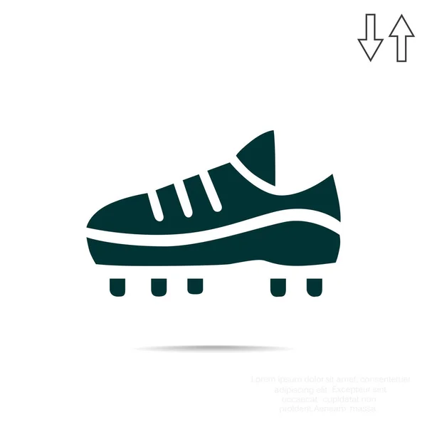 Значок футбольного ботинка — стоковый вектор