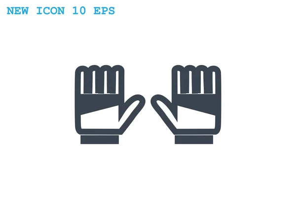 Keeper handschoenen pictogram — Stockvector