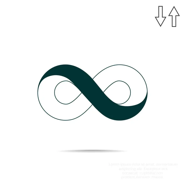 Infinity symbolikon web — Stock vektor