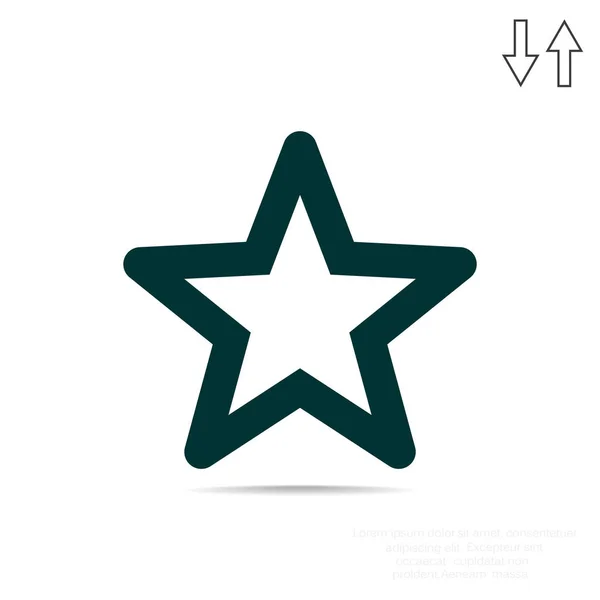 Простой знак звезды — стоковый вектор