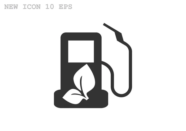 Eco icono de gasolinera — Vector de stock