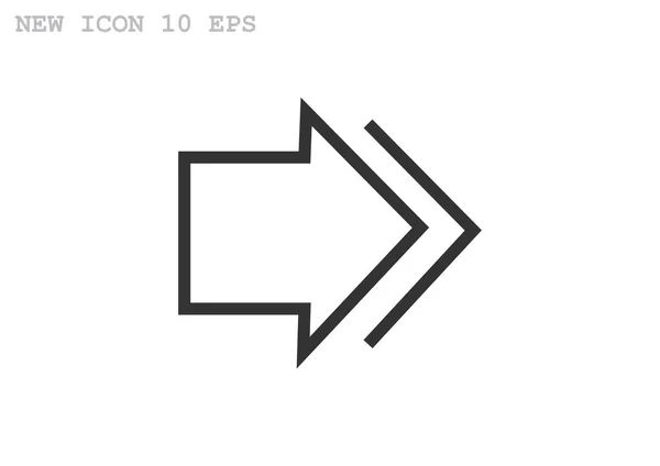 Flecha icono simple — Archivo Imágenes Vectoriales