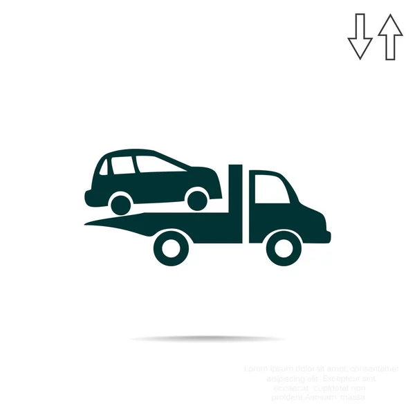 Tow truck icon — Stock Vector